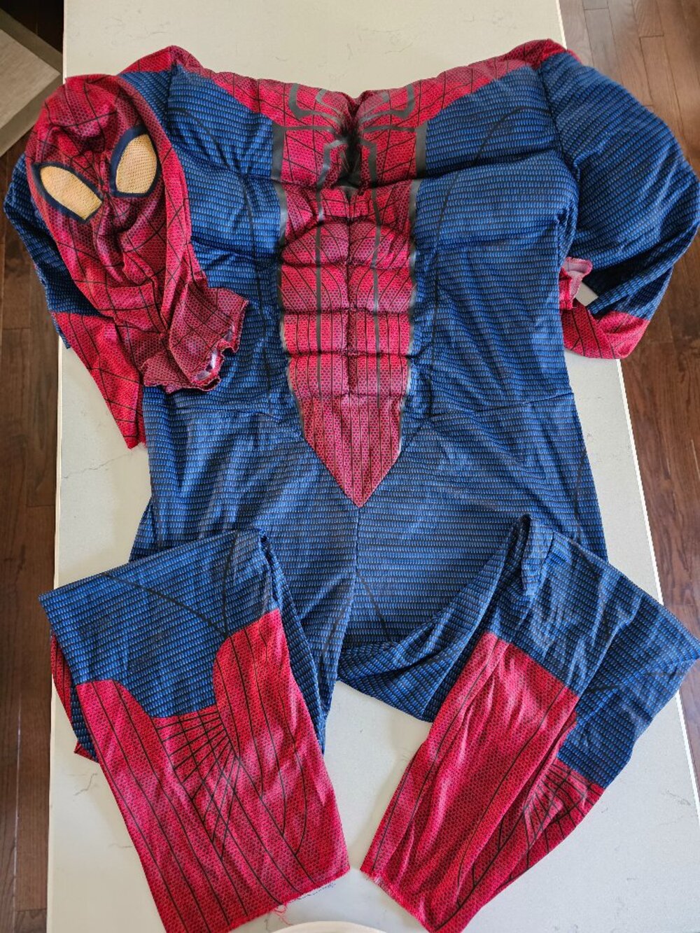 Deluxe Muscle Spider-Man Adult Costume & Mask Plus Size Big & Tall 2XL